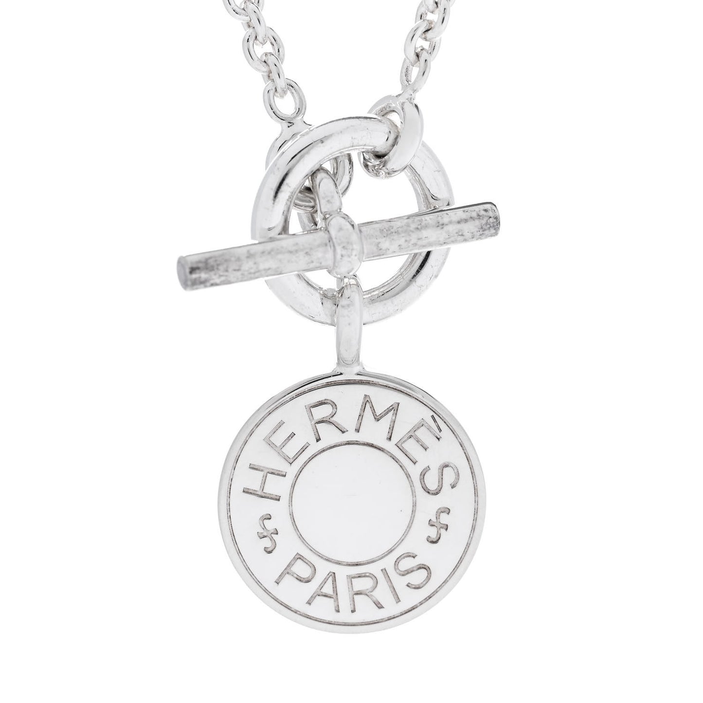 Sterling Silver Amulettes Ex-Libris Pendant Necklace