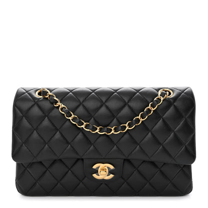 Chanel Lambskin Quilted Medium Double Flap Black 1 of 12