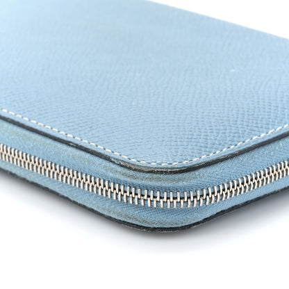 Hermes Epsom Azap Wallet Blue Jean 11 of 14