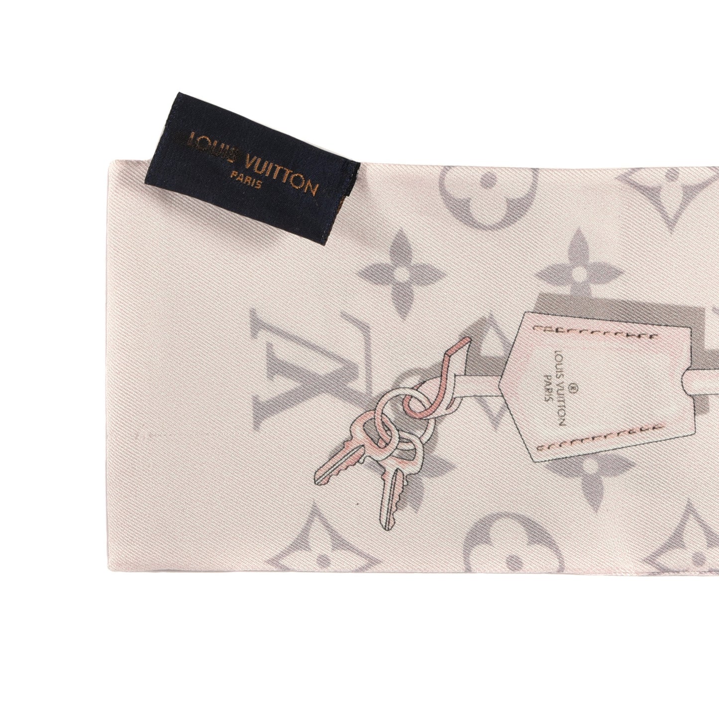 Silk Monogram Confidential Bandeau Light Pink