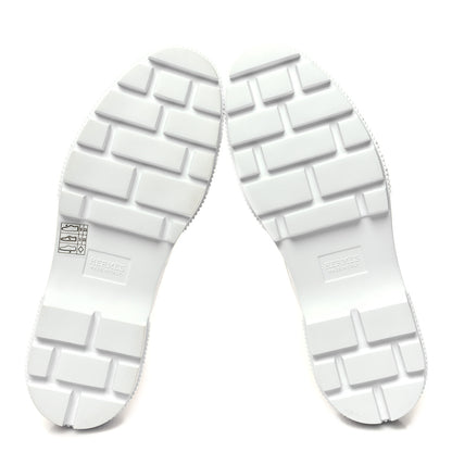 Hermes Calfskin Parachute Fresh Ankle Boots 39 White 5 of 8