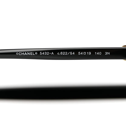 Chanel Acetate Cat Eye CC Sunglasses 5432-A Black 5 of 8