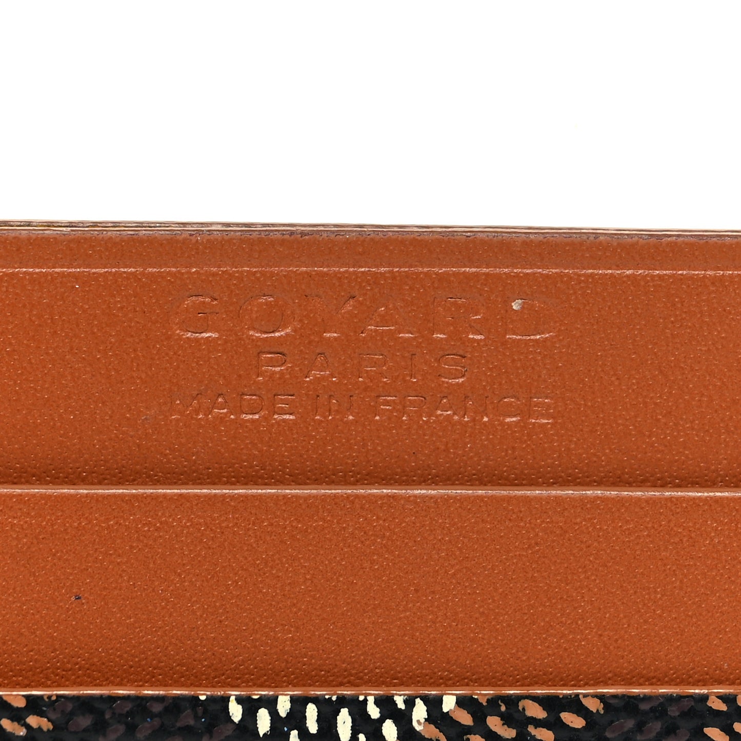 Goyardine Saint Sulpice Card Holder Black Gold