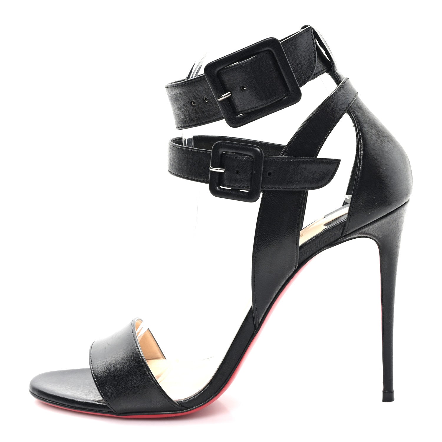 Christian Louboutin Kid Multipot 100 Sandals 39 Black 1 of 8