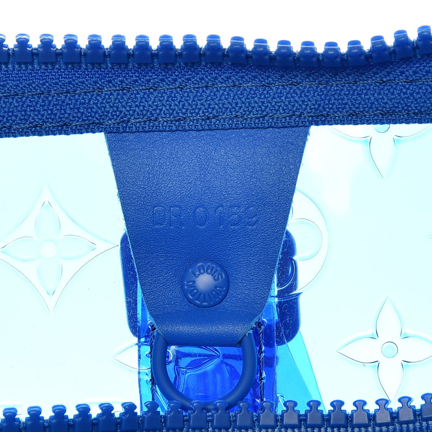 Louis Vuitton PVC Monogram Keepall Bandouliere 50 Blue 7 of 9