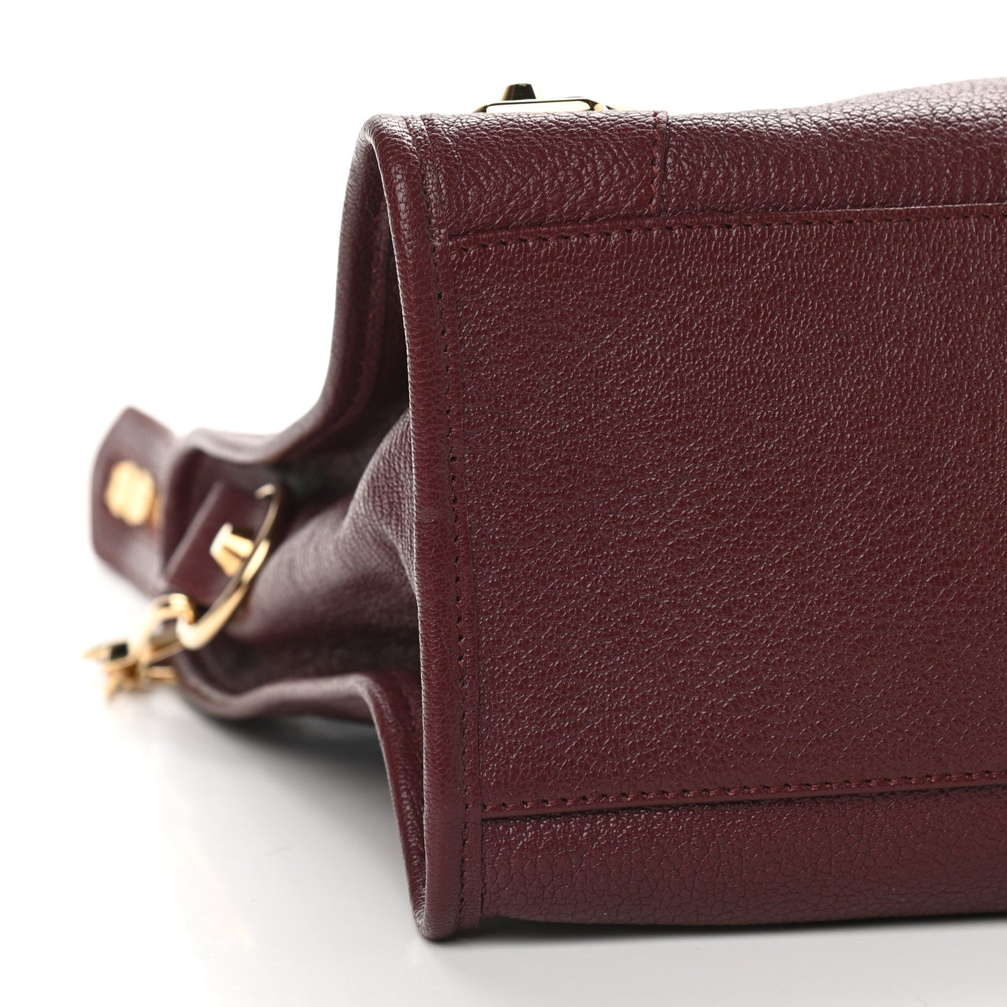Chevre Gold Metallic Edge Hardware City Cassis