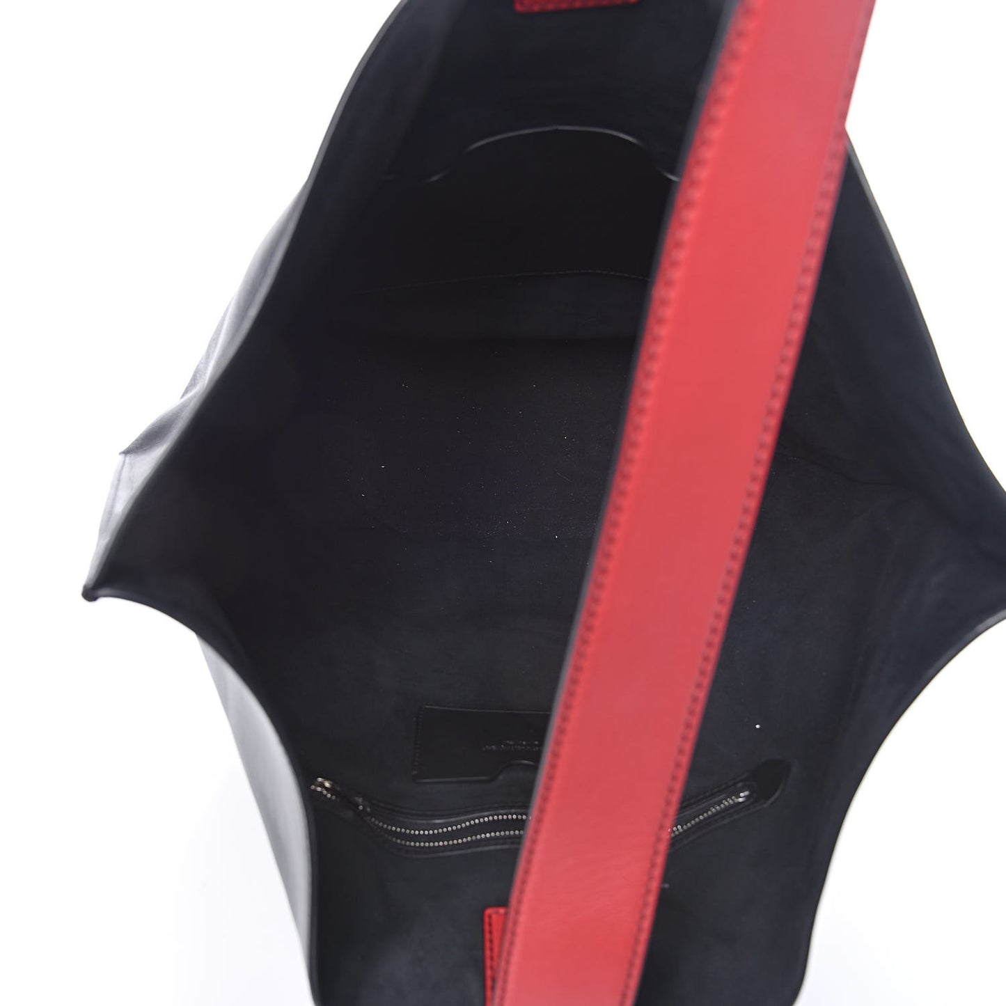 Calfskin Butterfly Bag Black Red