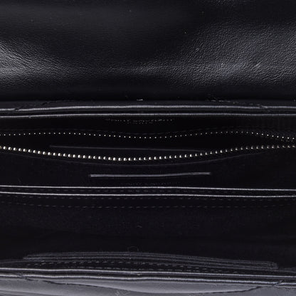 Saint Laurent Calfskin Y Quilted Monogram Toy Loulou Crossbody Bag Black 4 of 4