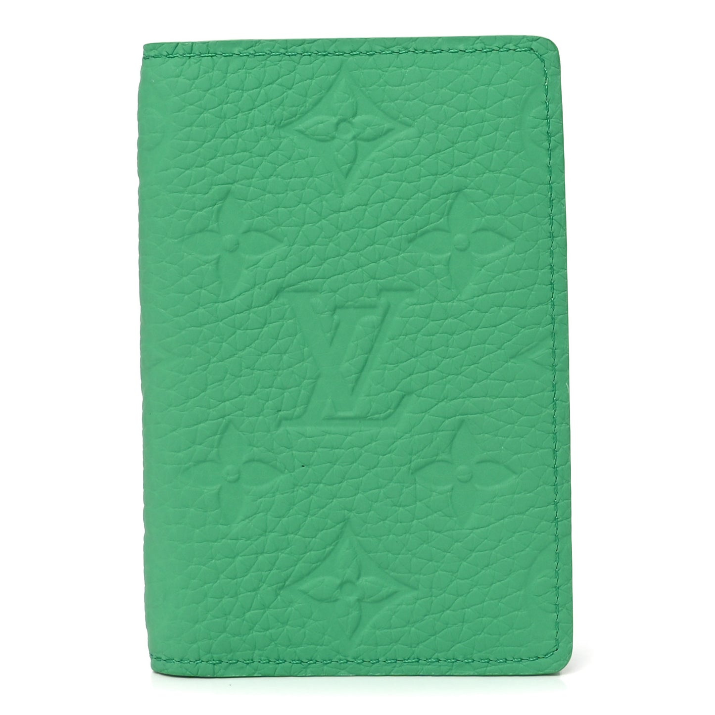 Taurillon Monogram Pocket Organizer Bamboo Green
