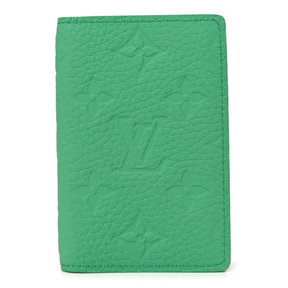 Louis Vuitton Taurillon Monogram Pocket Organizer Bamboo Green 1 of 6