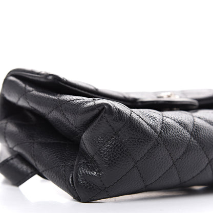Chanel Grained Calfskin Quilted 2.55 Reissue Flap Belt Bag Clutch Black 8 of 9