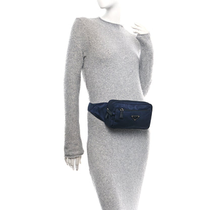 Prada Tessuto Nylon Saffiano Belt Bag Bleu 2 of 11