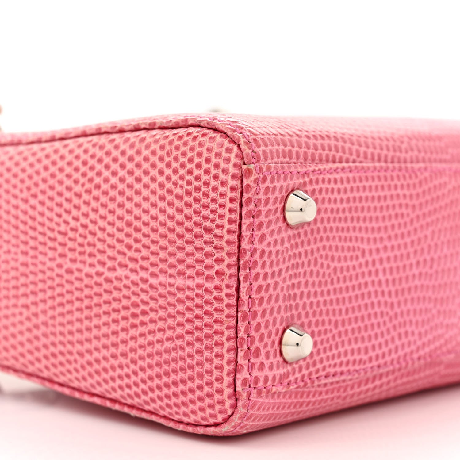 Christian Dior Lizard Swarovski Crystal Mini Lady Dior Pink 9 of 13