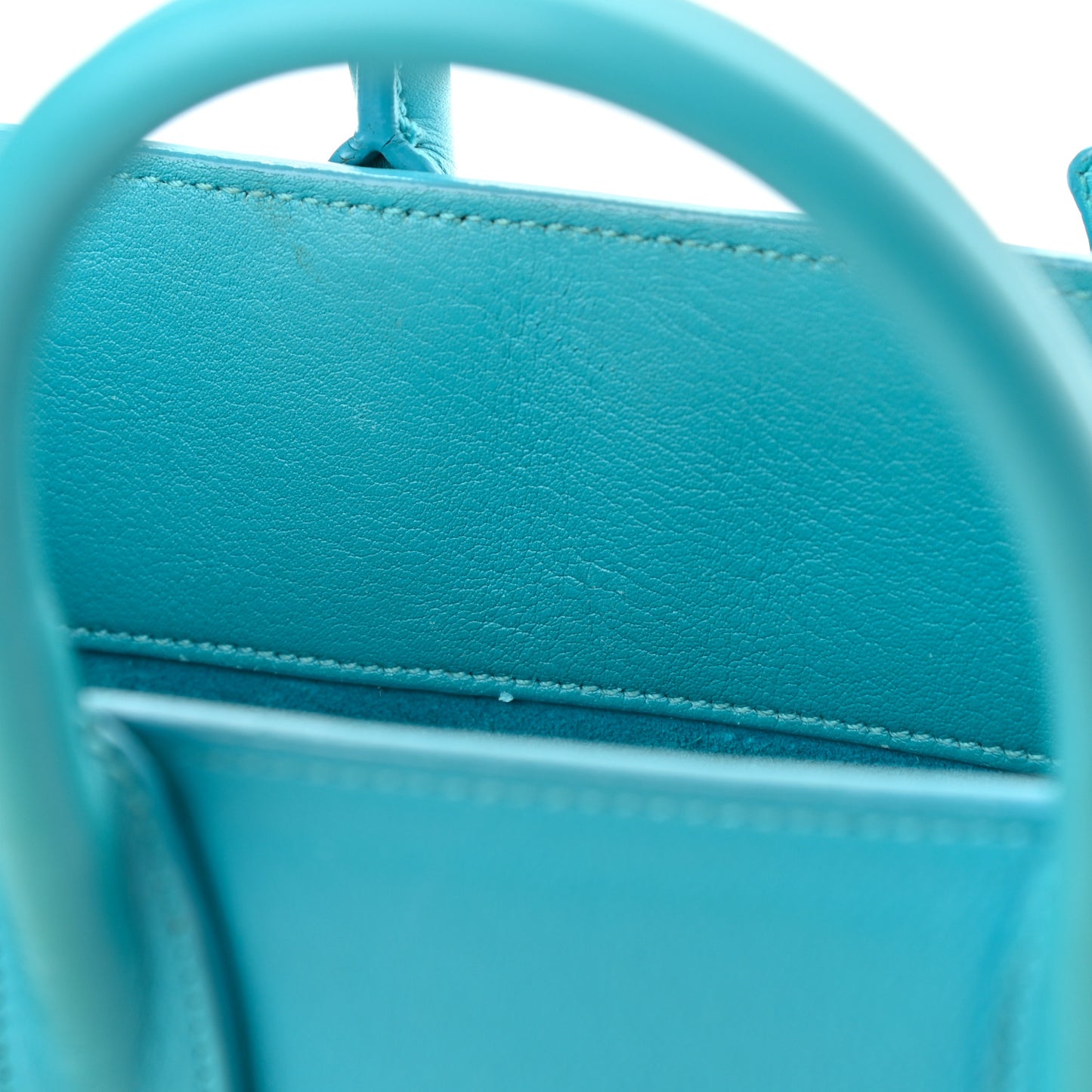 Calfskin Nano Sac De Jour Turquoise
