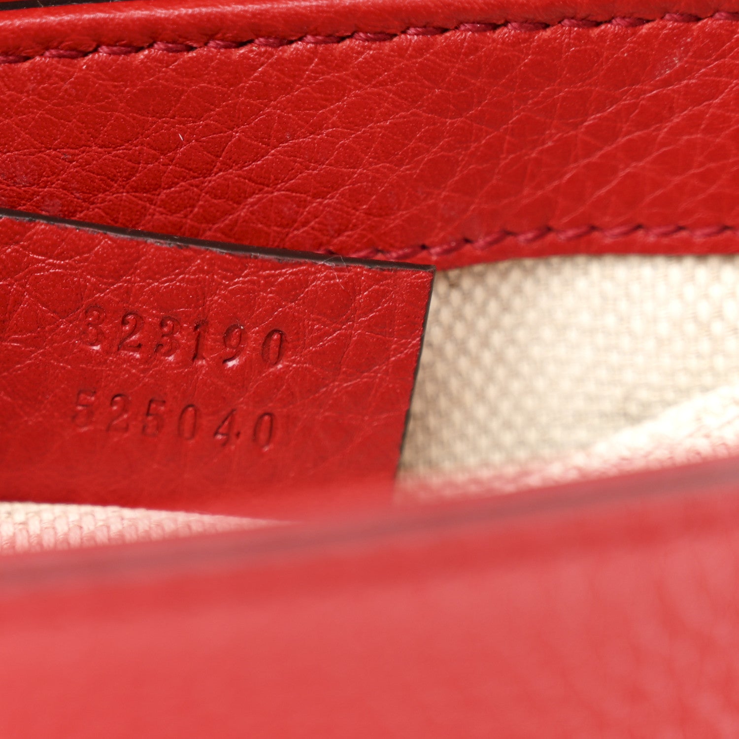 Gucci Pebbled Calfskin Small Soho Flap Crossbody Red 7 of 10