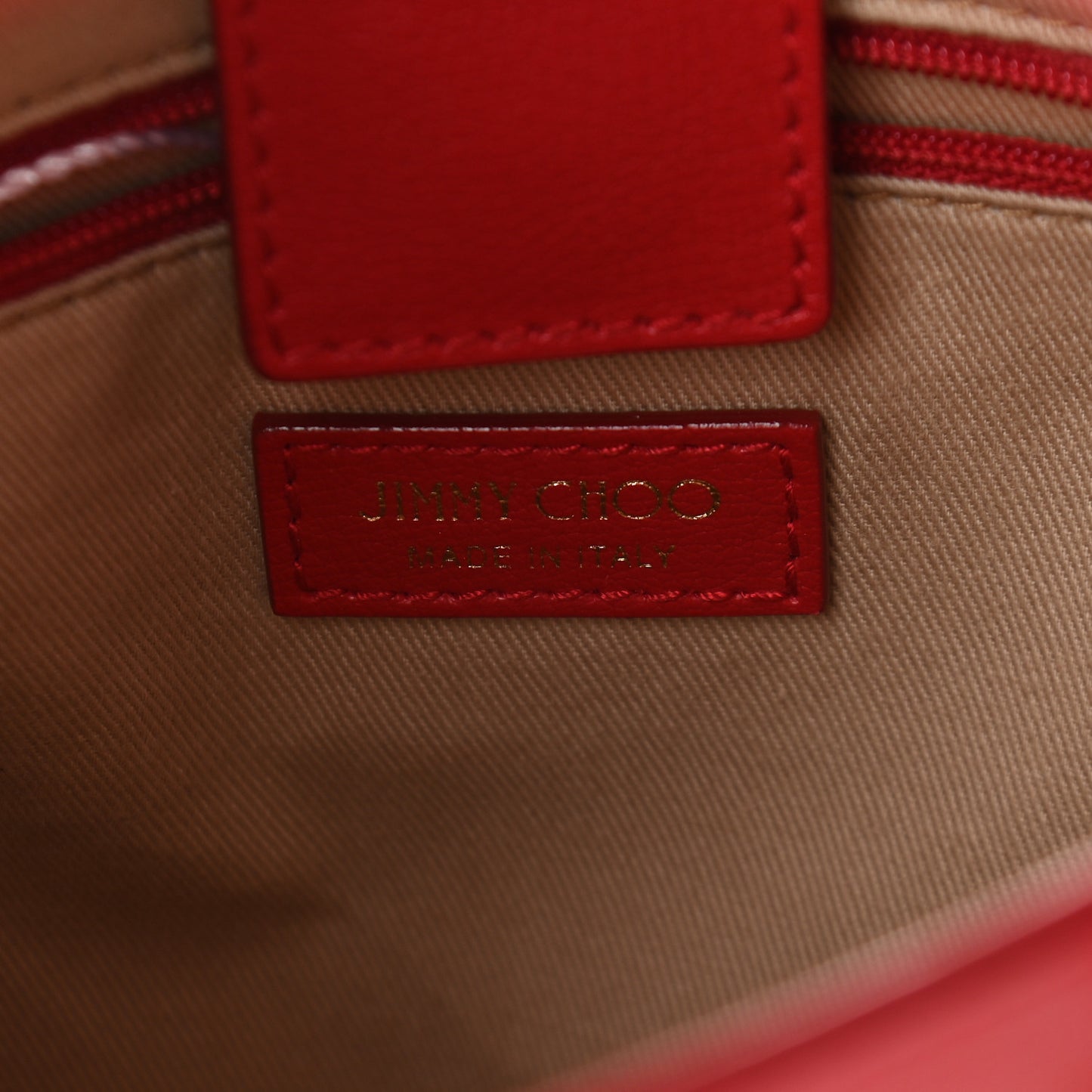 Grainy Calfskin JC Tote Royal Red