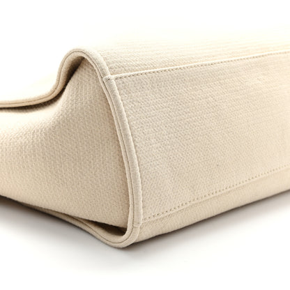 Chanel Mixed Fibers Medium Deauville Tote Beige 10 of 12