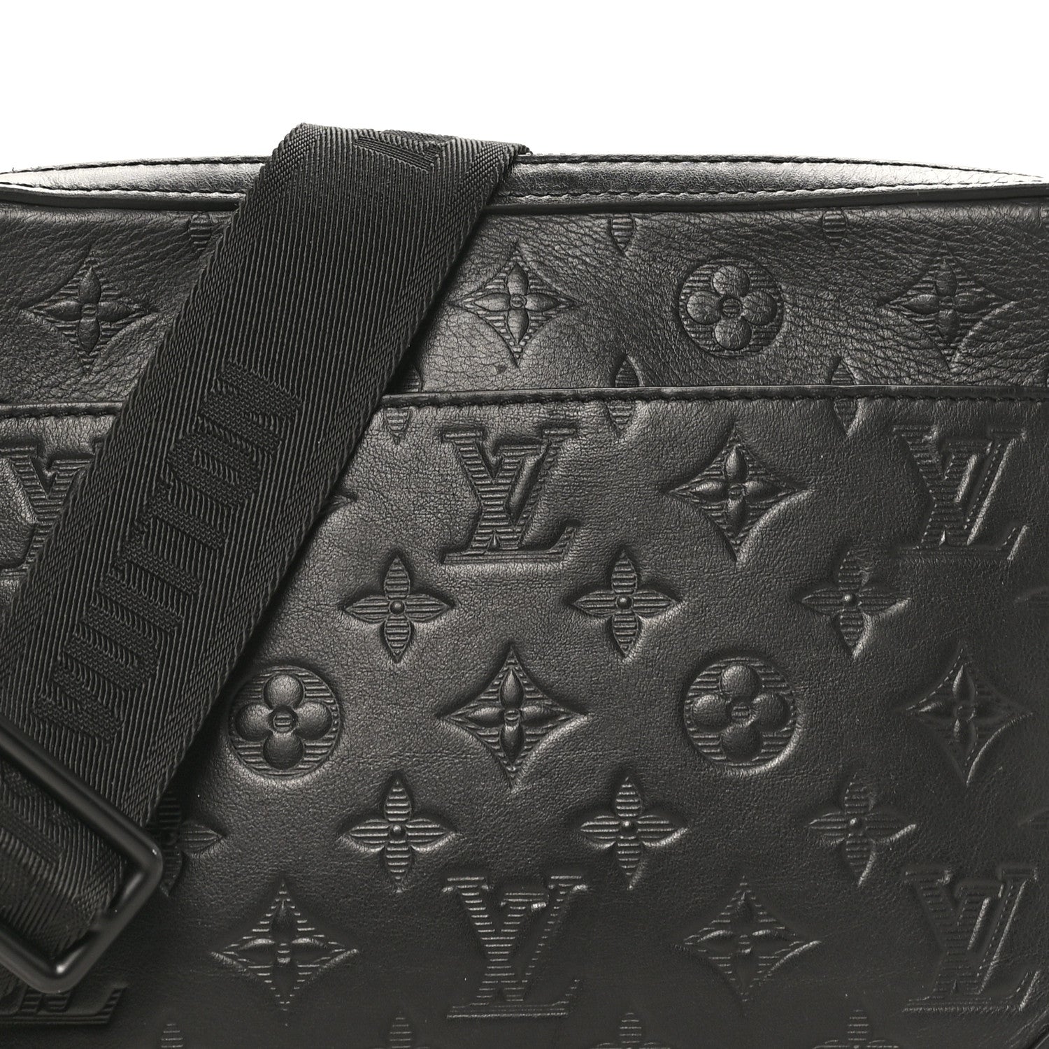 Louis Vuitton Calfskin Monogram Shadow Duo Messenger Black 7 of 9