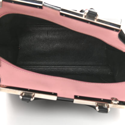 Fendi Vitello Baltico Dolce Petite 3Jours Tote Black Bubblegum 5 of 12