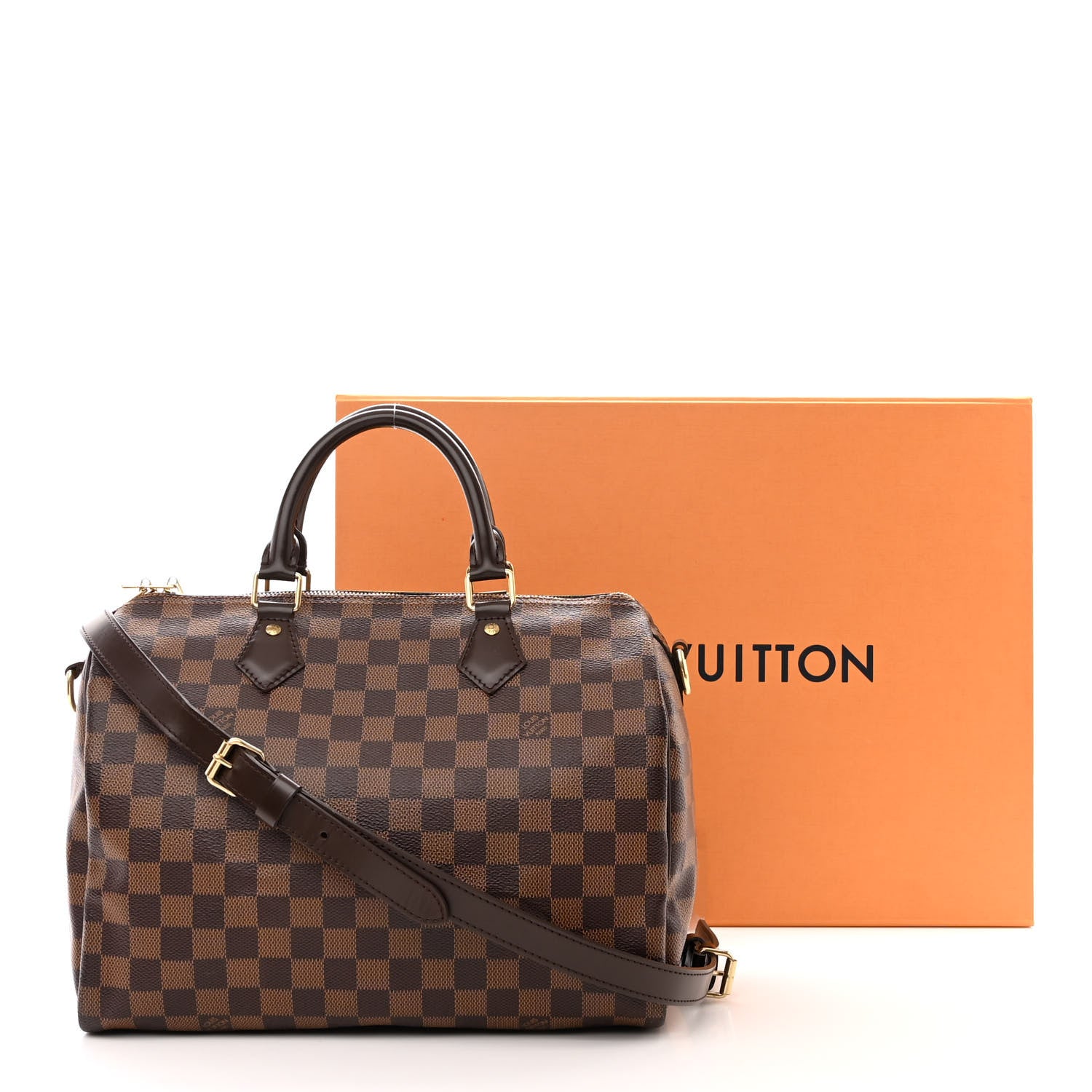 Louis Vuitton Damier Ebene Speedy Bandouliere 30 11 of 11