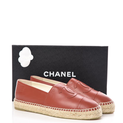 Chanel Lambskin CC Espadrilles 40 Brown 11 of 11