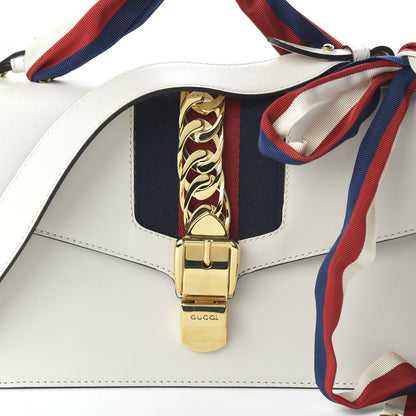 Gucci Calfskin Small Sylvie Shoulder Bag Off White 10 of 10