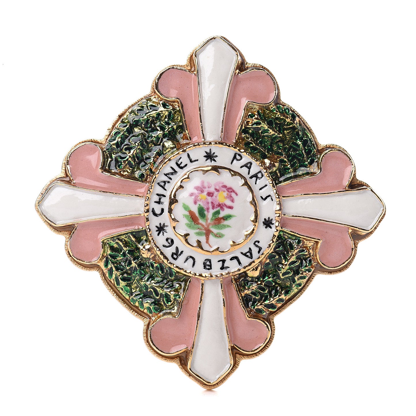 Enamel Salzburg Brooch Multicolor