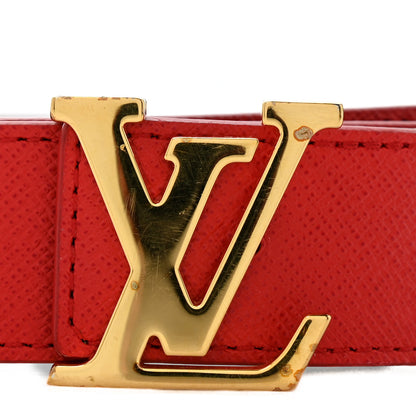 Louis Vuitton Monogram 30mm LV Initiales Reversible Belt 80 32 Coquelicot 9 of 10