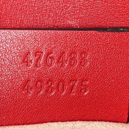 Gucci Calfskin Matelasse Super Mini GG Marmont Shoulder Bag Hibiscus Red 6 of 9