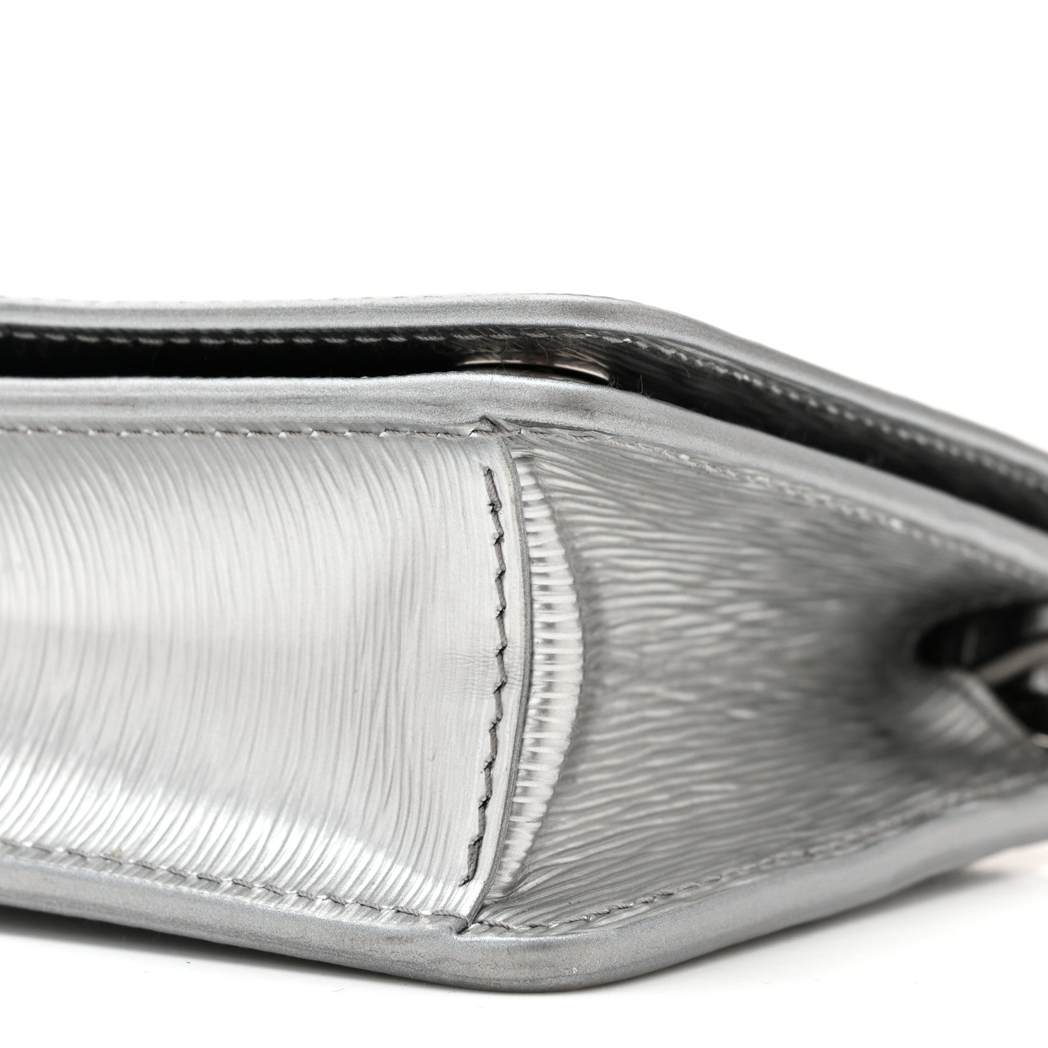 Prada Metallic Vitello Move Oro Chain Wallet Cromo 9 of 9