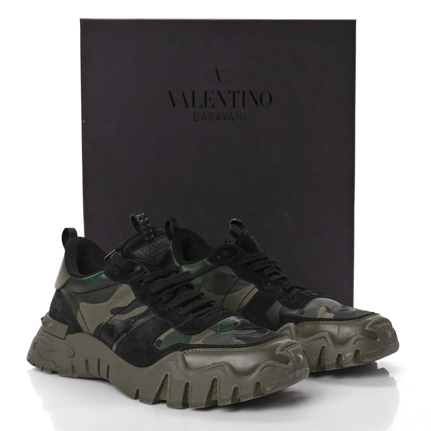 Nappa Suede Camouflage Mens Rockrunner Plus Sneakers 44 Army Green Black Multicolor