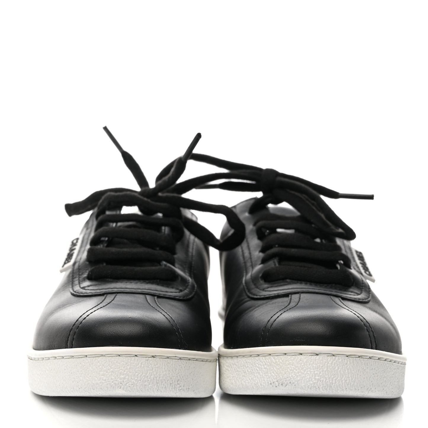 Calfskin CC Womens Sneakers 36 Black