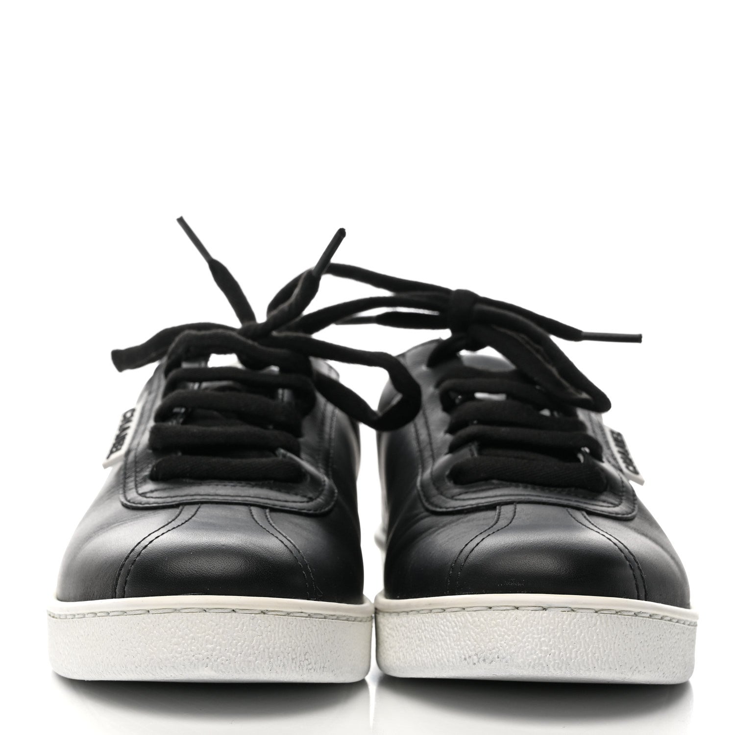 Chanel Calfskin CC Womens Sneakers 36 Black 3 of 10