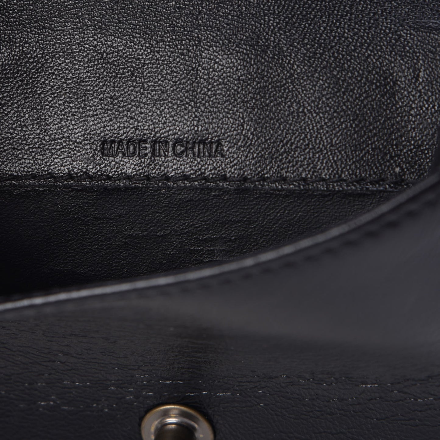 Calfskin Nova Check Compact Wallet Black