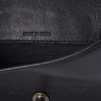 Burberry Calfskin Nova Check Compact Wallet Black 8 of 8