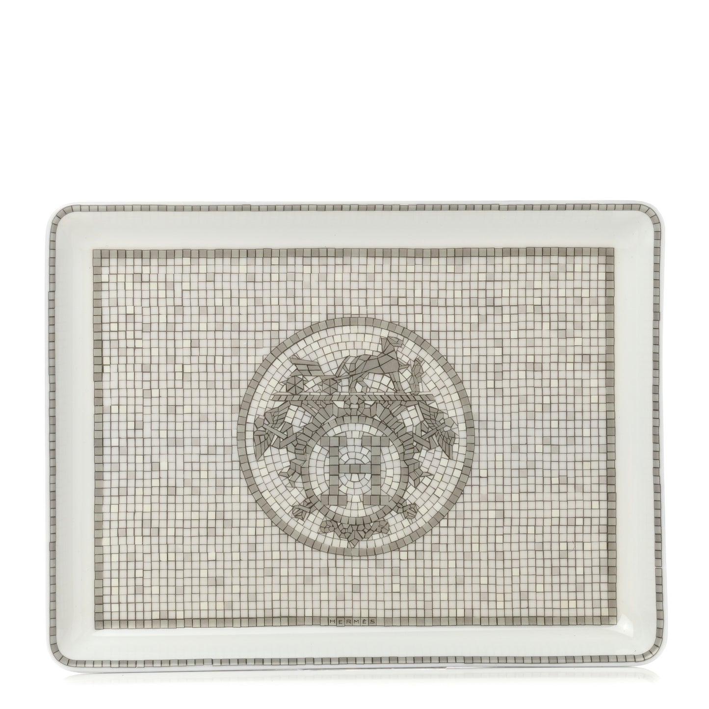 Porcelain Mosaique Au 24 Sushi Plate Platine