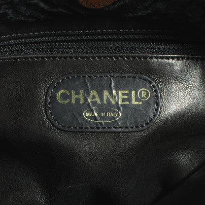 Chanel Persian Lamb Fur Tote Black 6 of 7