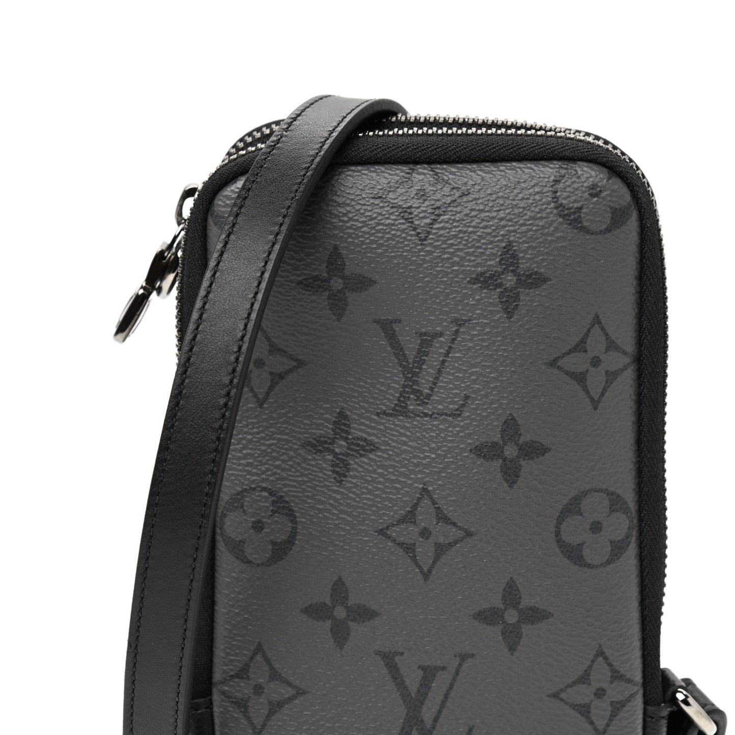Monogram Eclipse Reverse Double Phone Pouch