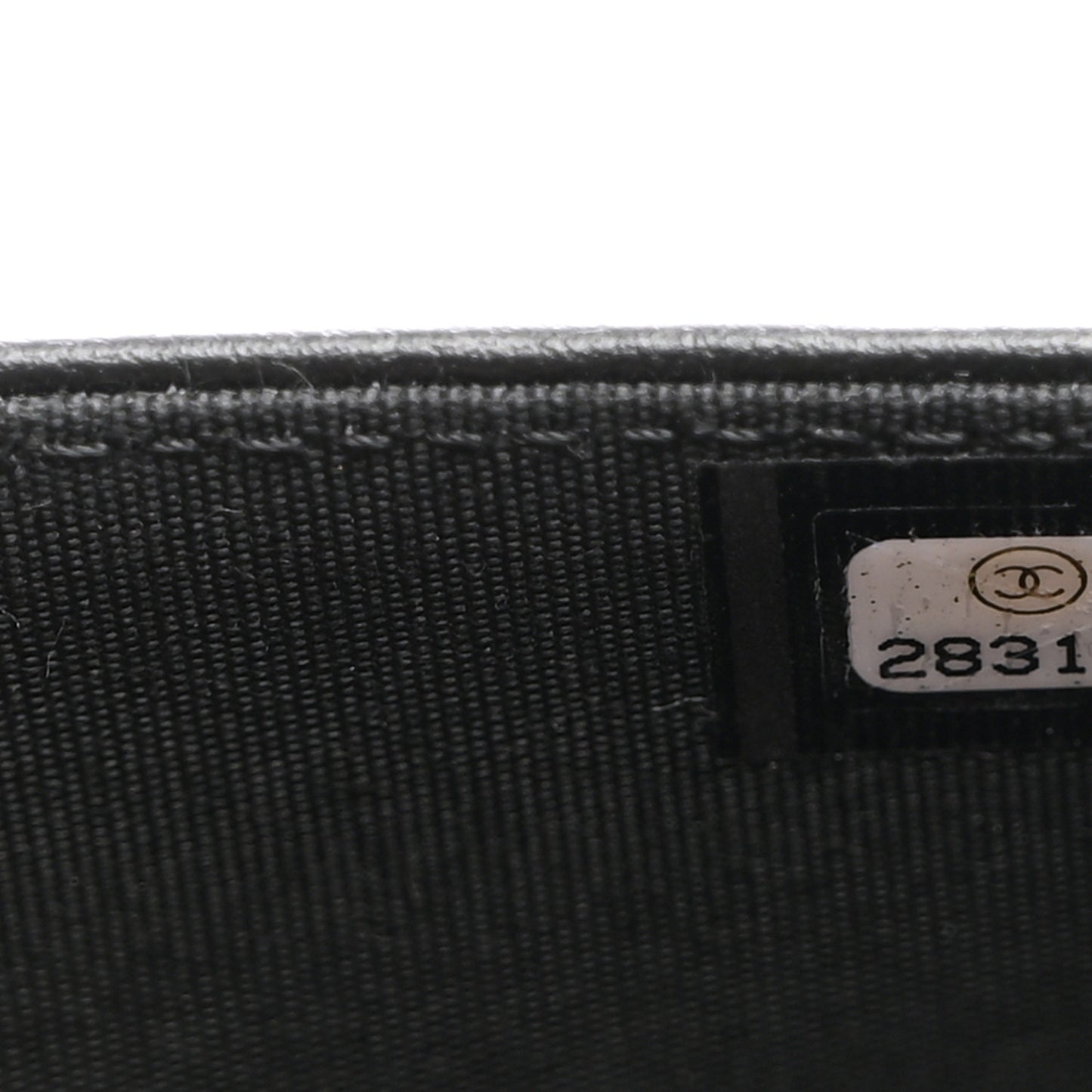 Caviar Quilted Boy Wallet On Chain WOC Black