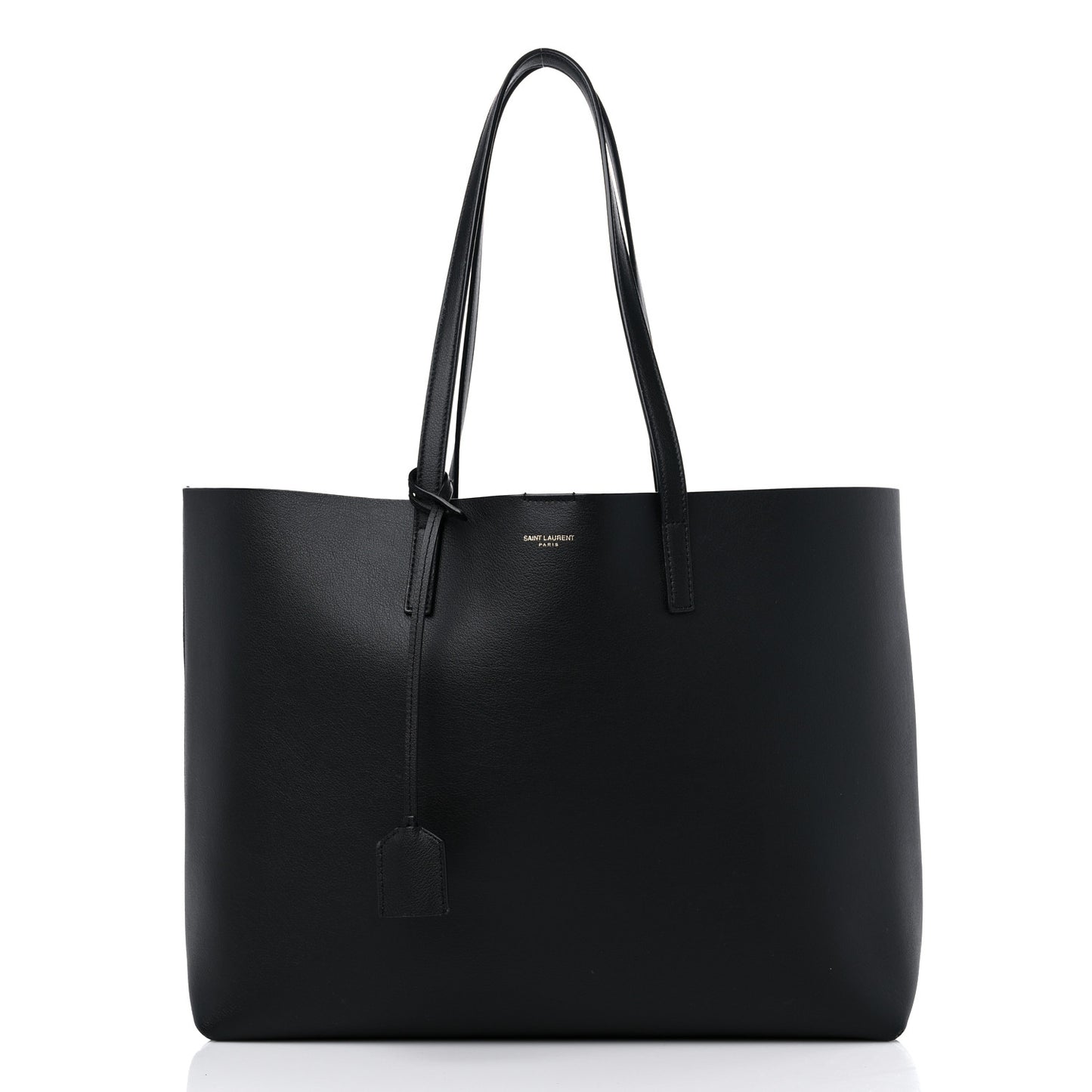 Calfskin Large Shopping Tote Black