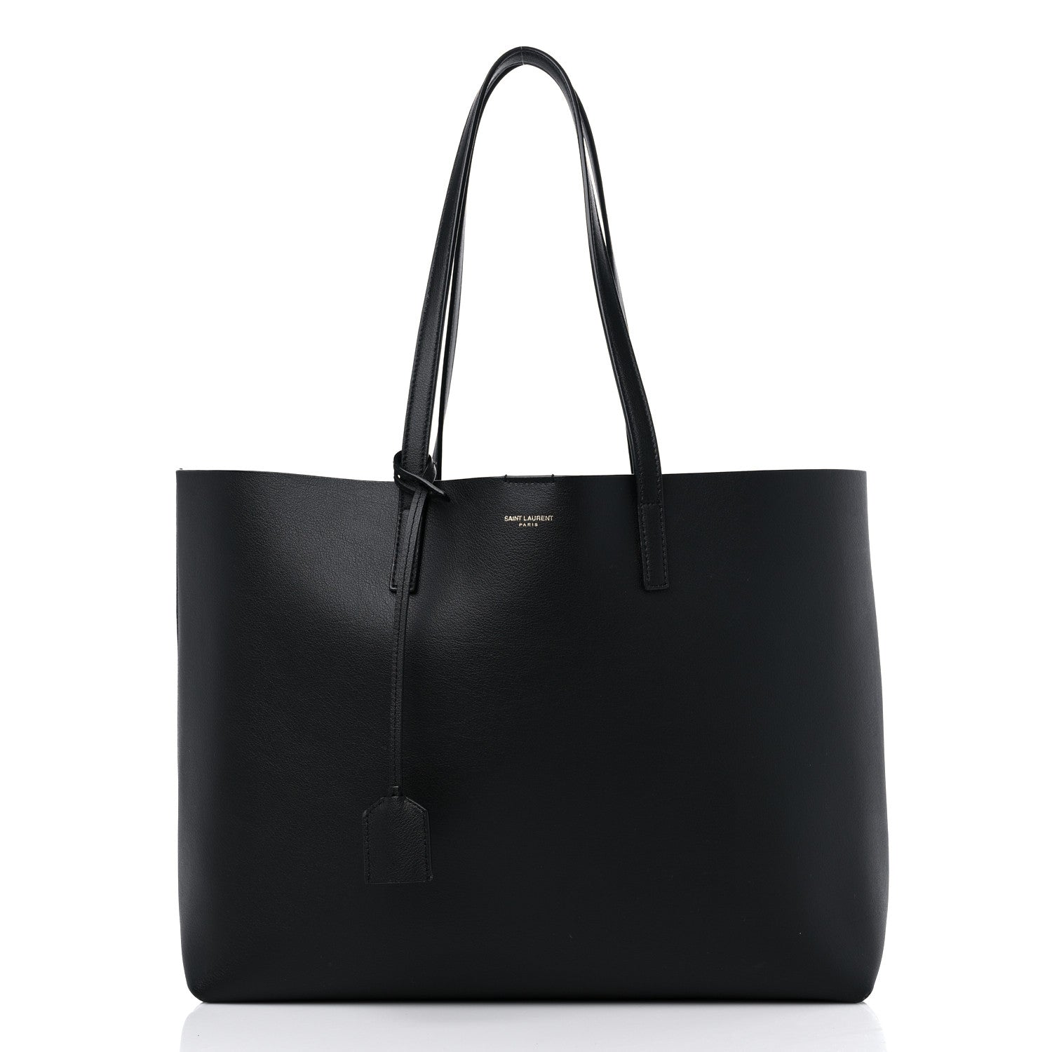 Saint Laurent Calfskin Large Shopping Tote Black 2 of 12