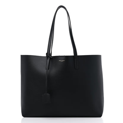Saint Laurent Calfskin Large Shopping Tote Black 2 of 12