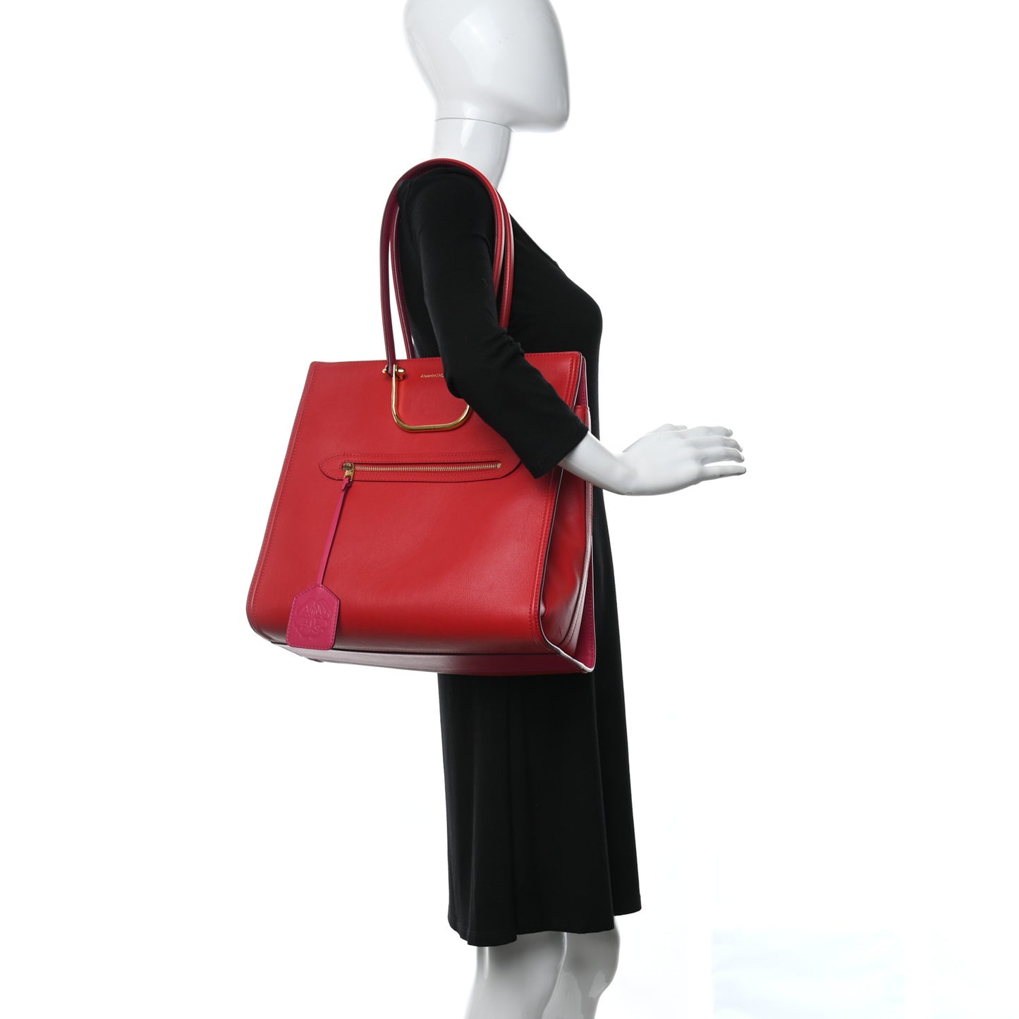 Calfskin The Tall Story Shoulder Bag Red