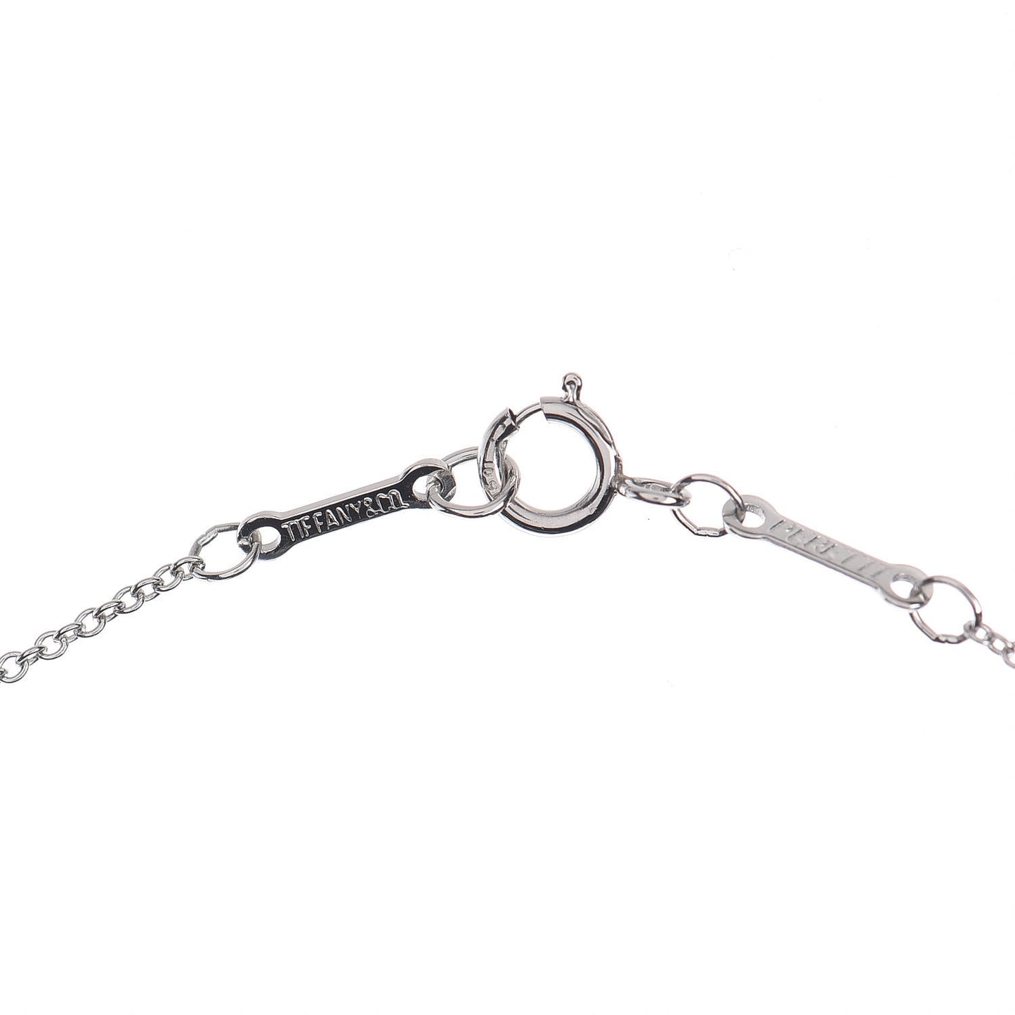 Platinum Diamond .14ct Elsa Peretti Diamonds by the Yard Pendant Necklace