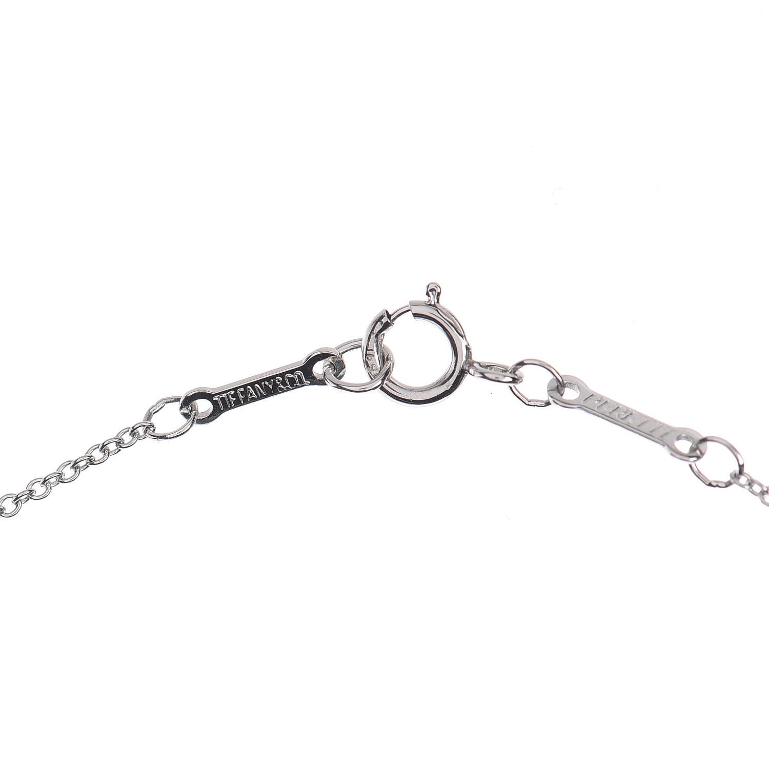 Tiffany Platinum Diamond .14ct Elsa Peretti Diamonds by the Yard Pendant Necklace 5 of 5