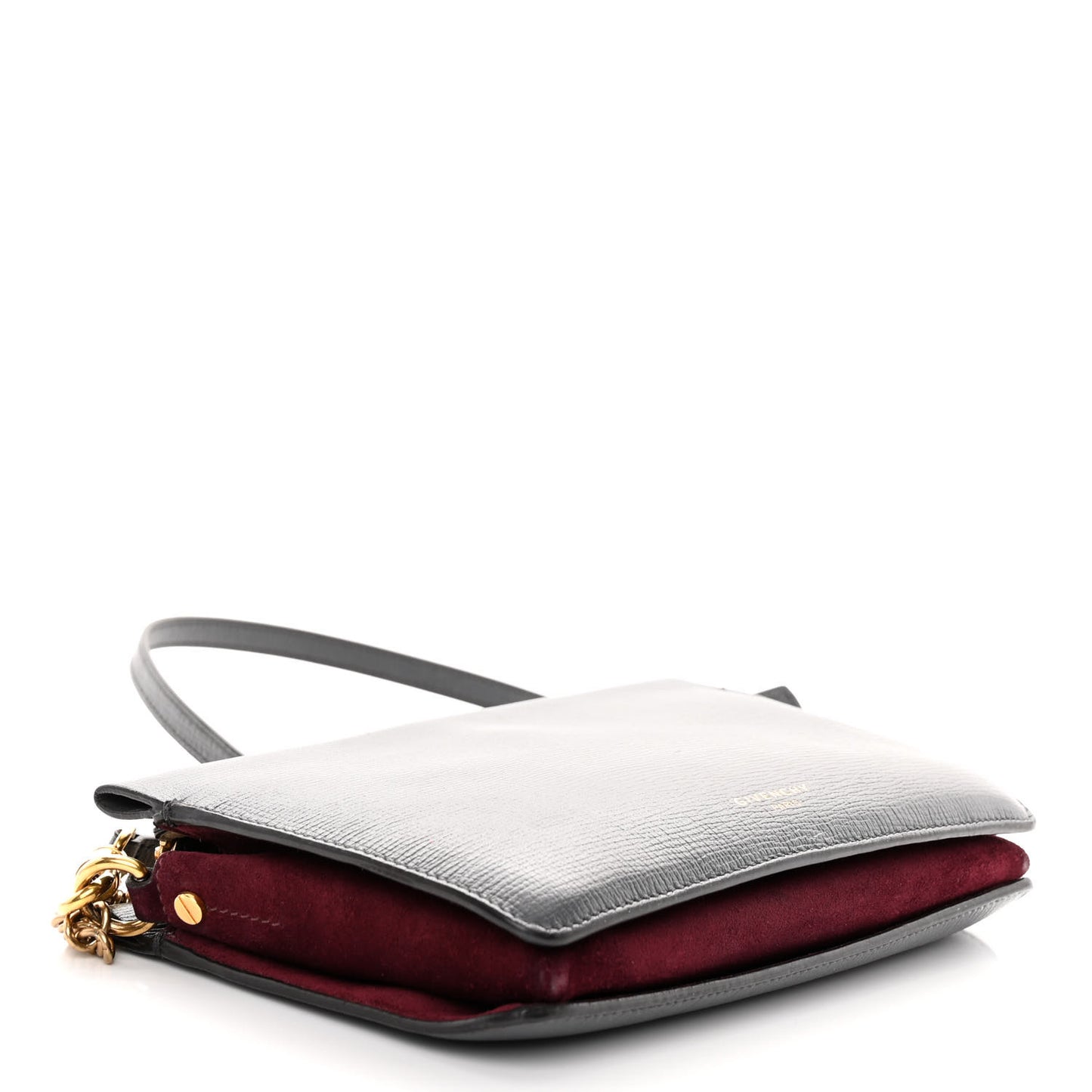 Sugar Goatskin Cross 3 Crossbody Bag Dark Grey