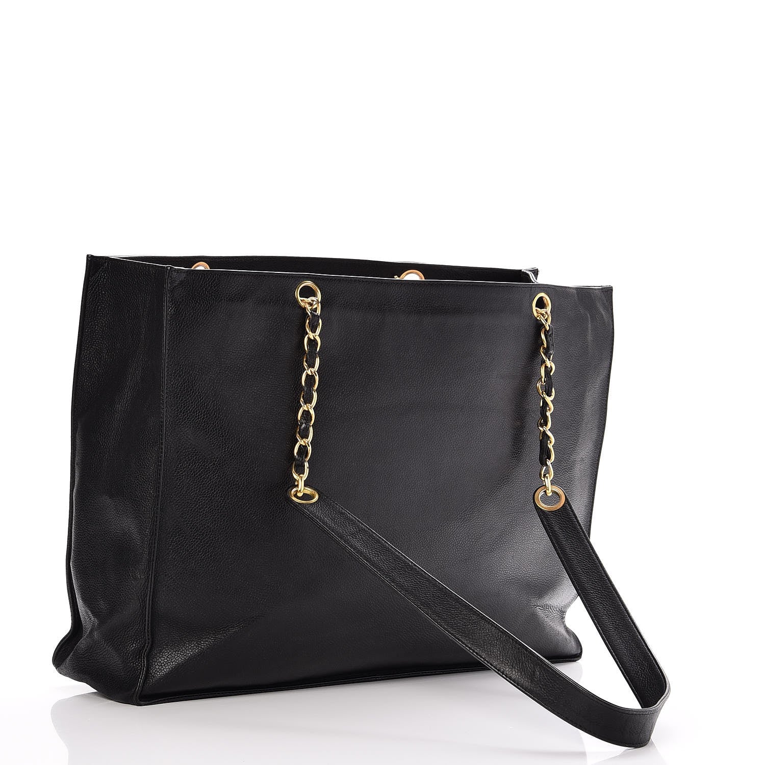 Chanel Caviar CC Shopper Tote Black 3 of 11