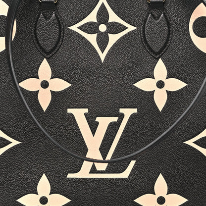 Louis Vuitton Empreinte Monogram Giant Onthego GM Black Beige 7 of 9
