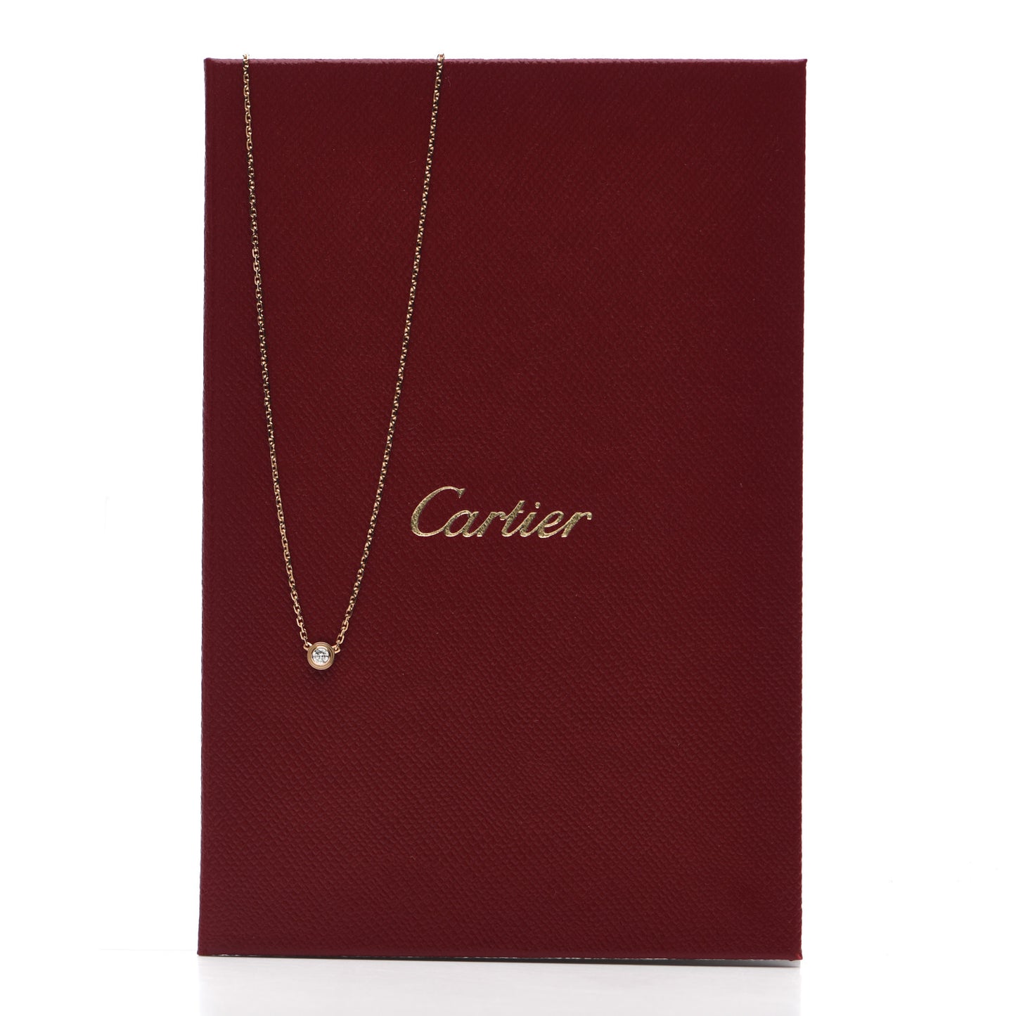 18K Pink Gold Diamond XS D'Amour Pendant Necklace