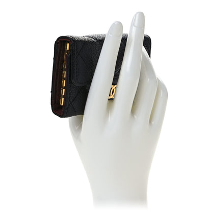 Chanel Caviar Quilted 6 Key Holder Black 2 of 10